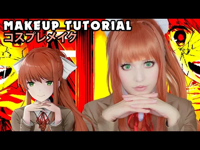 ☆ just monika cosplay makeup tutorial doki doki literature club ☆